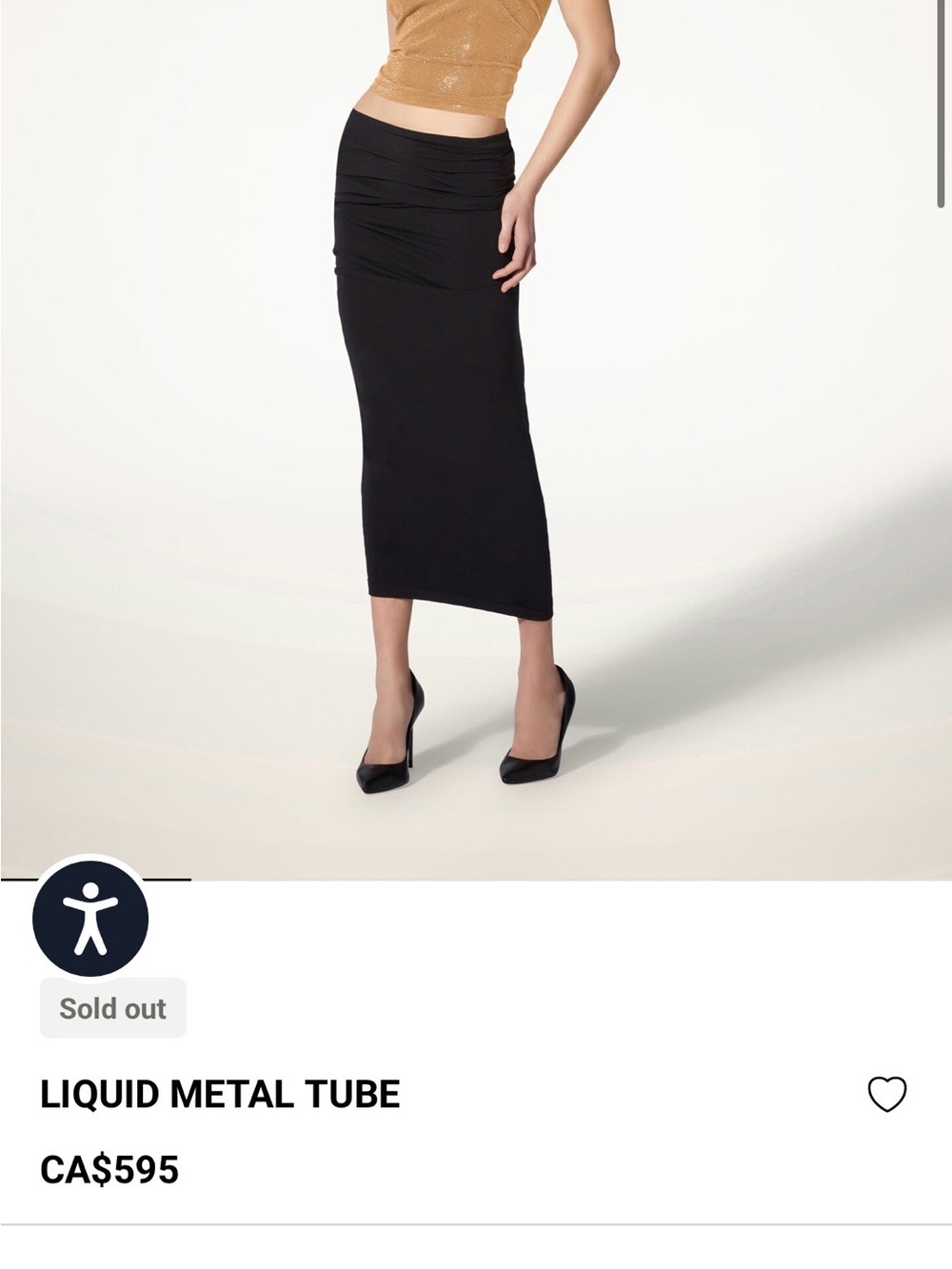 Wolford Multitube black body con maxi skirt